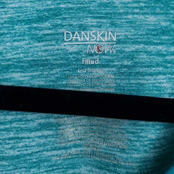 Danskin Athletic Raglan Fitted Tops, L - Picture 4 of 9